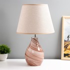 Настольная лампа "Фьюжн" E14 40Вт розовый 25х25х39 см - фото 4042901