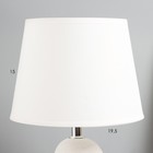 Лампа настольная RISALUX «Коро», E14, 40 Вт, белая, 19×19×32 см - Фото 6