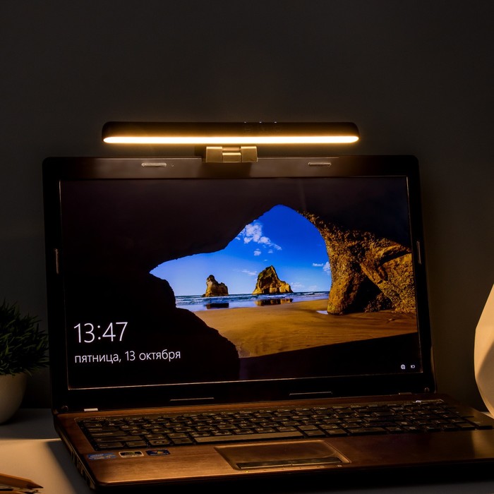 Светильник для ноутбука "Лайт" LED 5Вт 3000К-6000К 100Лм Ra80 USB черный 7,3х3,5х25см