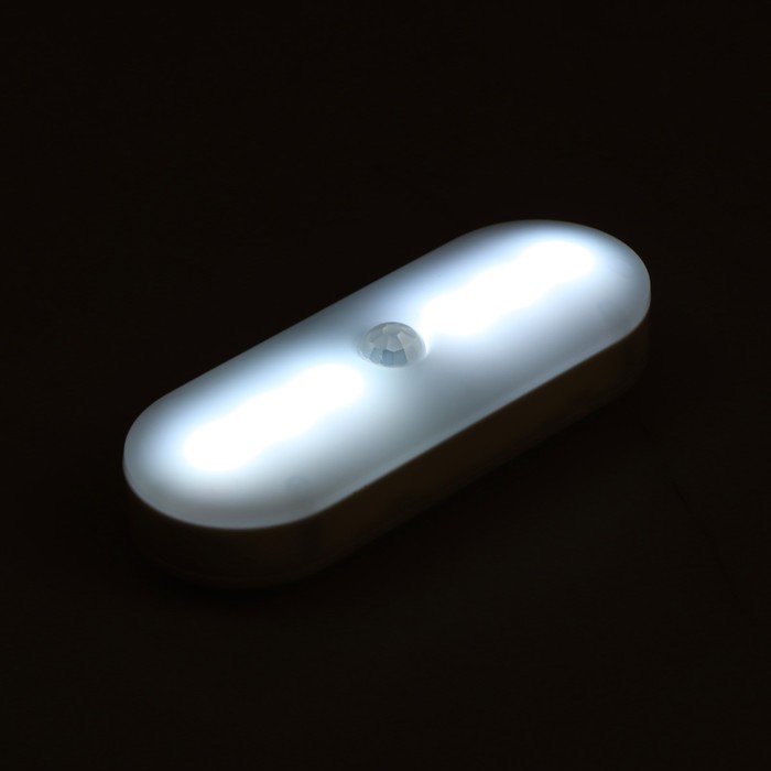 Светильник светодиодный с датчиком движения, 6 LED, 2 Вт, от бат. 3*AAA, 6500К, белый - фото 1888800553