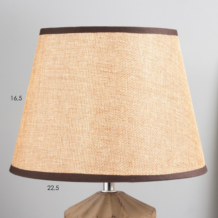 Настольная лампа "Мейзон" E14 40Вт коричневый 22,5х22,5х33,5 см RISALUX - фото 1890281935
