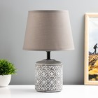 Настольная лампа "Лореа" E14 40Вт серый  20х20х31 см RISALUX - фото 296191837
