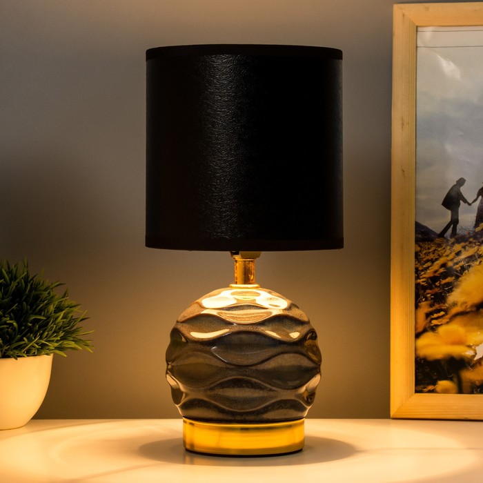 Настольная лампа «Бирибила» E14 40 Вт синий 13×13×26.5 см RISALUX - Фото 1