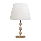 Настольная лампа RISALUX «Апали», E27, 40 Вт, светлое дерево, 25×25×39 см - Фото 7