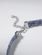 Чокер «Джинс» кольцо с цепочками, цвет голубой, 36 см - Фото 3