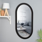 Зеркало "Капсула", 80 х 45 см, в черной раме - фото 320804034