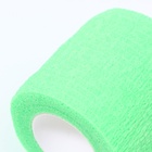 Бинт самофиксирующийся разрывной «Groomroom», 5 см х 4,5 м, зеленый - Фото 4
