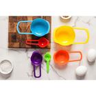 Набор мерных ложек Доляна «Креатив», 6 шт.: 250 мл,125 мл, 85 мл, 60 мл, 15 мл, 7.5 мл, пластик, МИКС - Фото 6