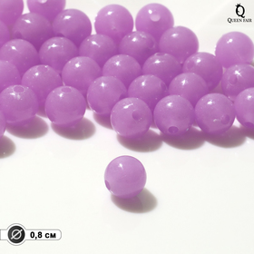 Бусина «Драже» d=8 мм, цвет фиолетовый