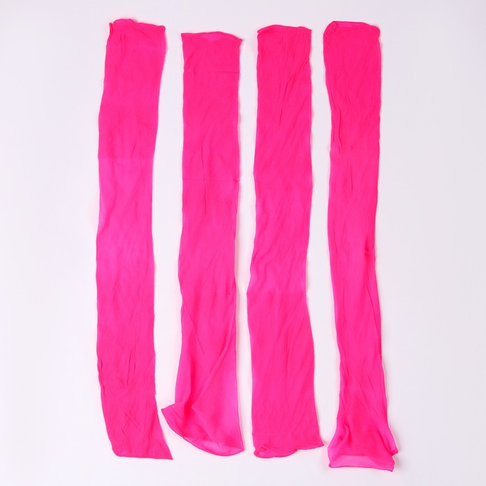 Капрон для кукол и цветов, набор 4 шт, размер 1 шт 45*6 см, цвет розовый