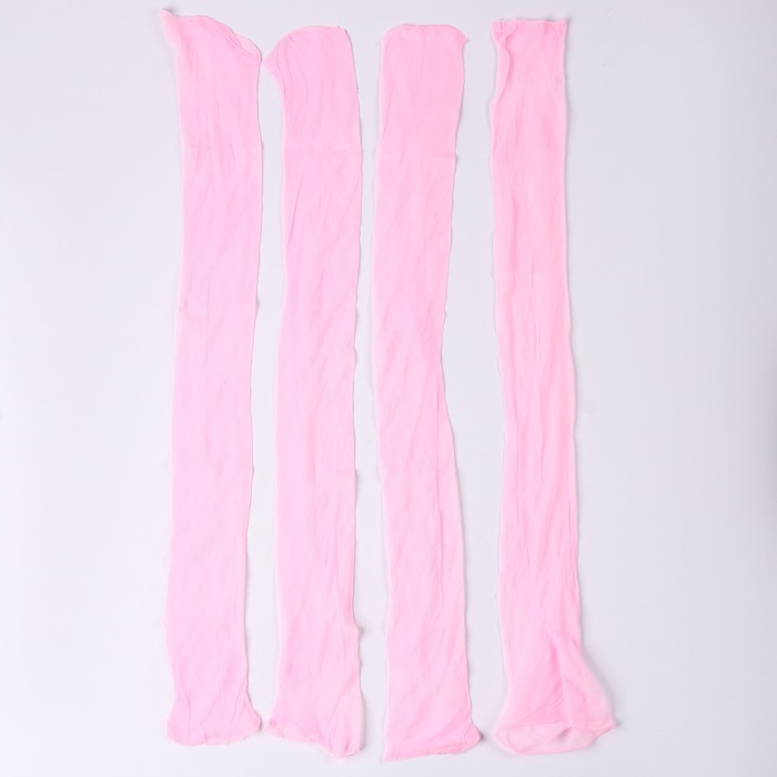 Капрон для кукол и цветов, набор 4 шт, размер 1 шт 45*6 см, цвет нежно розовый
