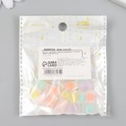 Бусины пластик "Цилиндр с цветной серединкой" матовые МИКС 1,2х0,7х0,7 см - Фото 3