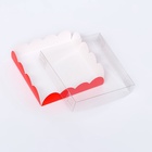 Коробка для печенья, красная, 12×12×3 см - Фото 6