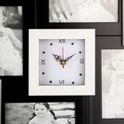 Фоторамка пластик на 6 фото с часами "Чёрно-белое" 10х10, 10х15 см, 52,5х40 см - Фото 3