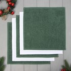 Набор махровых полотенец Этель «Лесные жители» 30×30 см - 5 шт., 100% хл, 340 г/м² - Фото 2