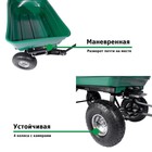 Тележка садовая, четырёхколёсная: груз/п 250 кг, объём 75 л, зелёная - Фото 8