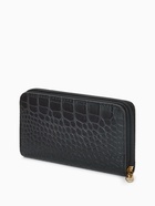 Кошелёк женский на молнии, 19.5×2.5×10 см, с текстурой, чёрный - Фото 7