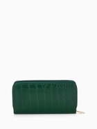 Кошелёк женский на молнии, 19.5×2.5×10 см, с текстурой, зелёный - Фото 2