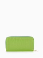 Кошелёк женский на молнии, 19.5×2.5×10 см, с текстурой, салатовый - Фото 4