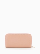 Кошелёк женский на молнии, 19.5×2.5×10 см, с текстурой, бежево-розовый - Фото 4