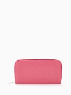Кошелёк женский на молнии, 19.5×2.5×10 см, с текстурой, фуксия - Фото 5