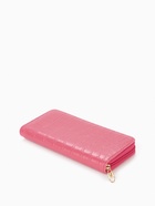 Кошелёк женский на молнии, 19.5×2.5×10 см, с текстурой, фуксия - Фото 6