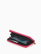 Кошелёк женский на молнии, 19.5×2.5×10 см, с текстурой, фуксия - Фото 3