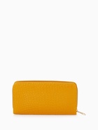 Кошелёк женский на молнии, 19.5×2.5×10 см, с текстурой, жёлтый - Фото 4
