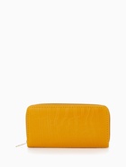 Кошелёк женский на молнии, 19.5×2.5×10 см, с текстурой, жёлтый - Фото 5