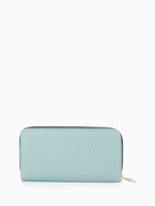 Кошелёк женский на молнии, 19.5×2.5×10 см, с текстурой, голубой - Фото 4