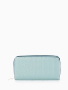 Кошелёк женский на молнии, 19.5×2.5×10 см, с текстурой, голубой - Фото 5