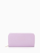 Кошелёк женский на молнии, 19.5×2.5×10 см, с текстурой, сиреневый - Фото 5