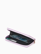 Кошелёк женский на молнии, 19.5×2.5×10 см, с текстурой, сиреневый - Фото 3