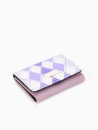 Кошелёк «Ромбы», маленький, на кнопке, сиреневый - Фото 5