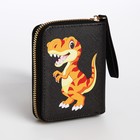 Кошелёк детский «Дино», на молнии, чёрный - Фото 2