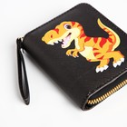 Кошелёк детский «Дино», на молнии, чёрный - Фото 3