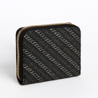 Кошелёк на молнии «Сердце», чёрный - Фото 2