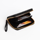 Кошелёк на молнии «Сердце», чёрный - Фото 4