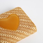 Кошелёк на молнии «Сердце», жёлтый - Фото 4