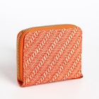 Кошелёк на молнии, оранжевый - Фото 2