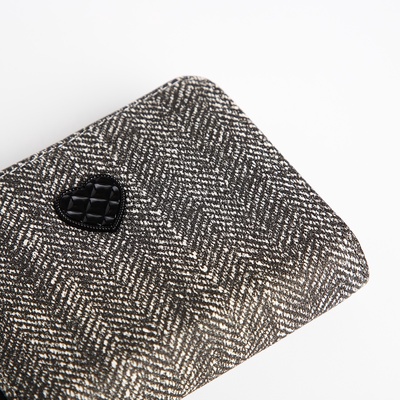 Кошелёк на молнии «Сердечко», чёрный