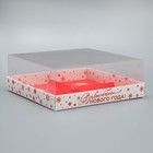Коробка для для мусовых пирожных «Волшебного Нового года», 17.8 х17.8 х 6.5 см - фото 11529037
