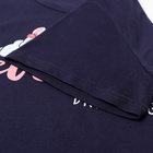 Комплект домашний женский (футболка/брюки), цвет тёмно-синий, размер 52 - фото 24598772