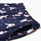 Комплект домашний женский (футболка/брюки), цвет тёмно-синий, размер 52 - фото 24598773