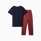 Комплект домашний женский (футболка/брюки), цвет синий, размер 46 - фото 24598787