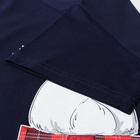 Комплект домашний женский (футболка/брюки), цвет синий, размер 48 - фото 24598790