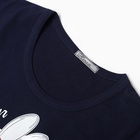 Пижама женская (футболка, брюки), размер 50, синяя 10131712