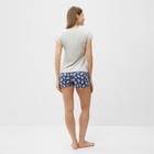Комплект домашний женский (футболка/шорты), цвет светло-серый, размер 44 - Фото 2