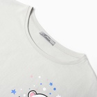 Комплект домашний женский (футболка/шорты), цвет светло-серый, размер 50 - Фото 4
