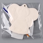 Ёлочная игрушка под роспись «Ангелочек», с подвесом, кисть - Фото 7